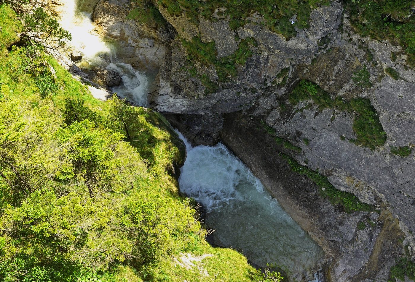 The Pöllat gorge and waterfall below Marienbrücke