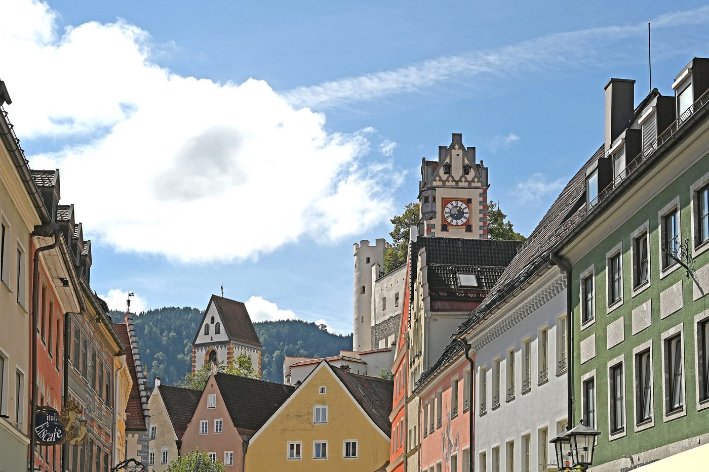 Street in Füssen's old town