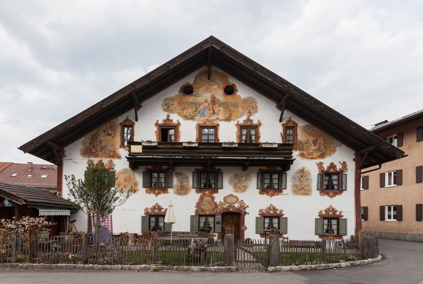 A painted house front in Oberammergau