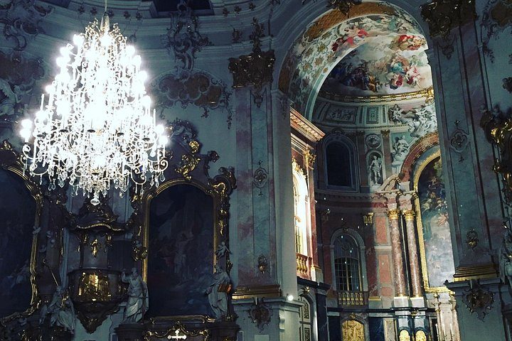 The inside of the Ettal Monastery
